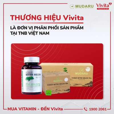 Thương hiệu VIVITA - Tự hào là đơn vị phân phối các sản phẩm Mudaru của TNB Việt Nam 
